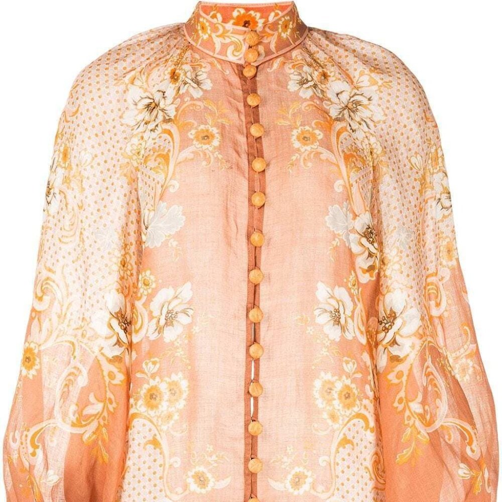 Zimmermann Postcard Lantern Blouse - image 2